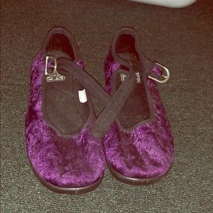 Velvet maryjanes